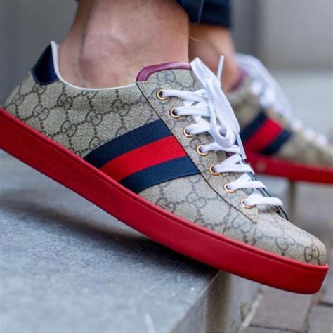 gucci green and red sneakers|gucci sneakers green bottom.